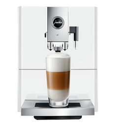 Jura A7 Bean-To-Cup Automatic Coffee Machine, Piano White